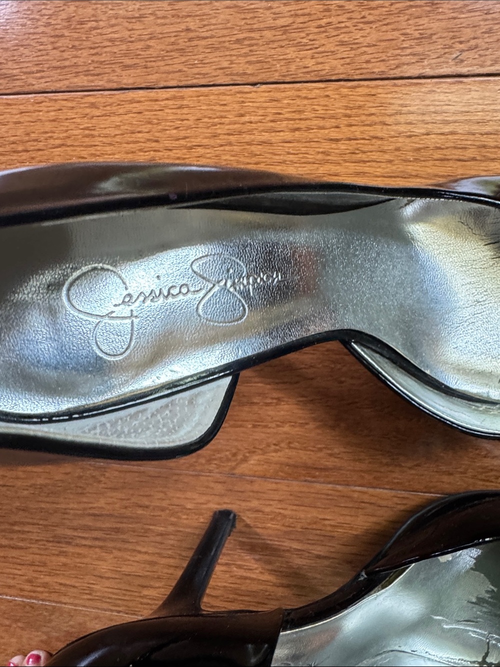 Jessica Simpson Black Patent D'Orsay Pumps - Picture 5 of 5